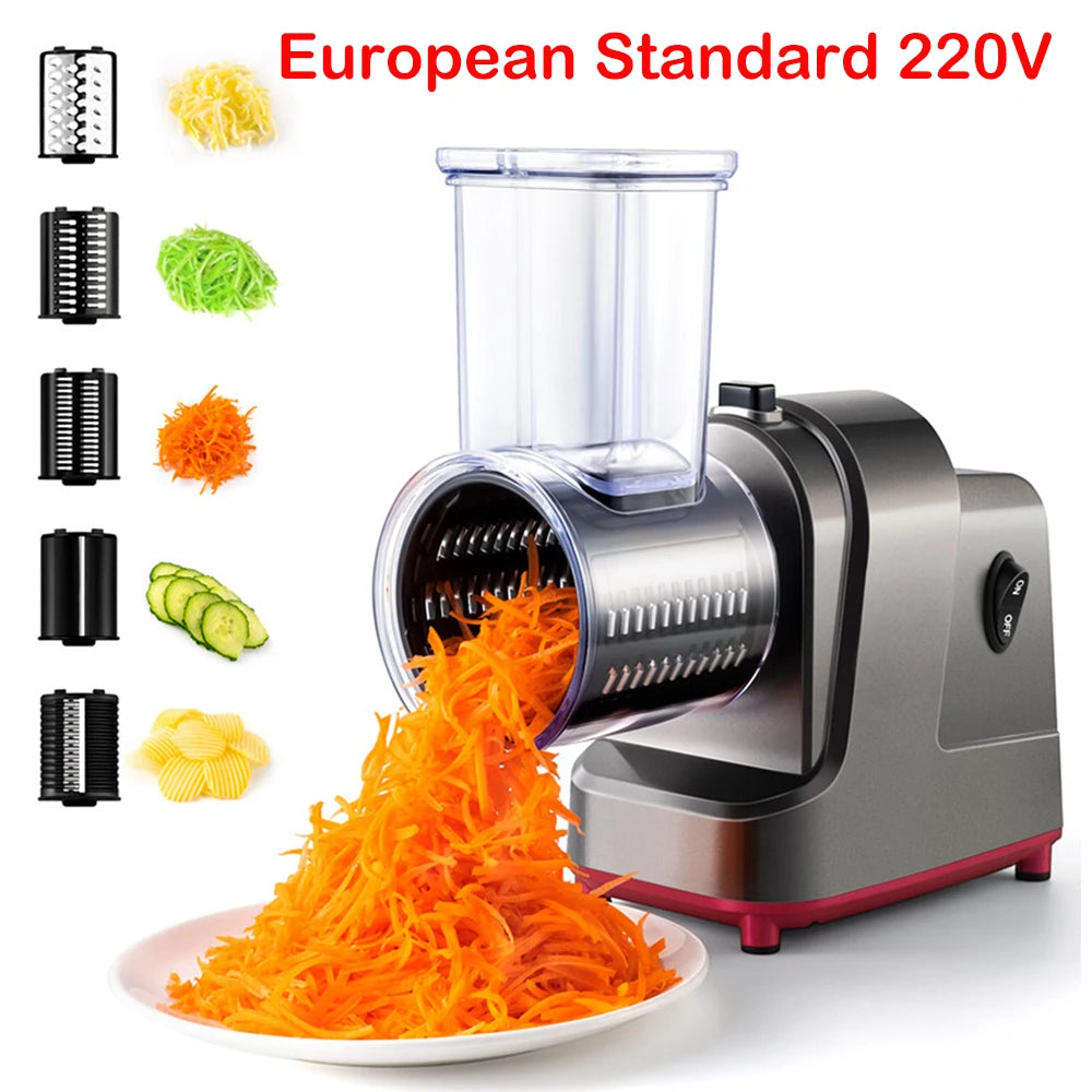 LMETJMA 250W 5 In 1 Electric Vegetable Slicer Shredder