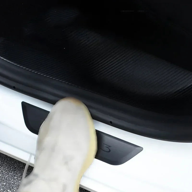 WanleeRoad Tesla Model 3 Y Rear Door Sill Decoration Wrap