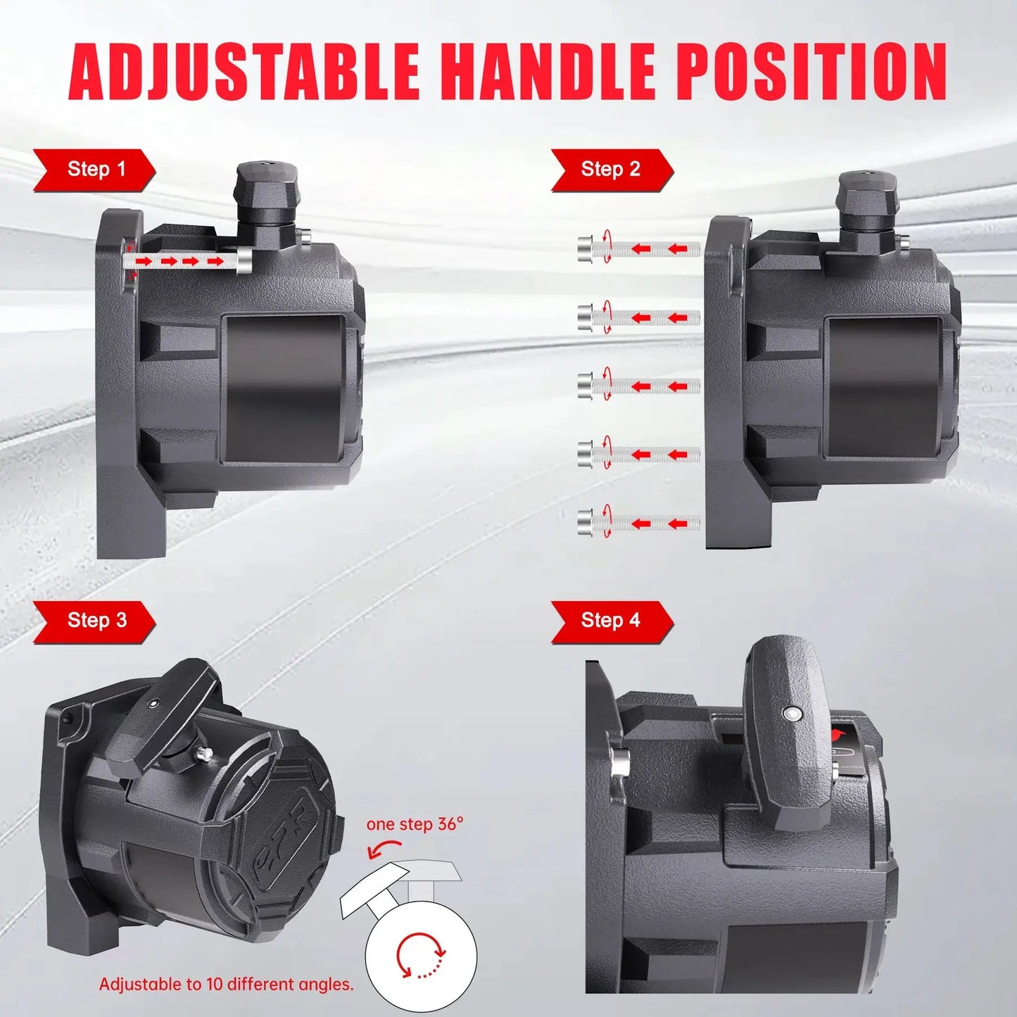 OPENROAD 12V 13500lb IP68 Waterproof Recovery Winch With Synthetic Rope