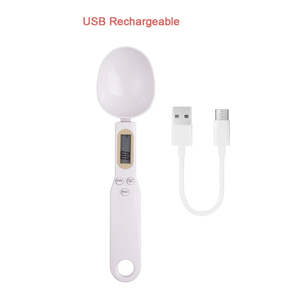 USB Rechargeable Digital Kitchen Scale with LCD Display