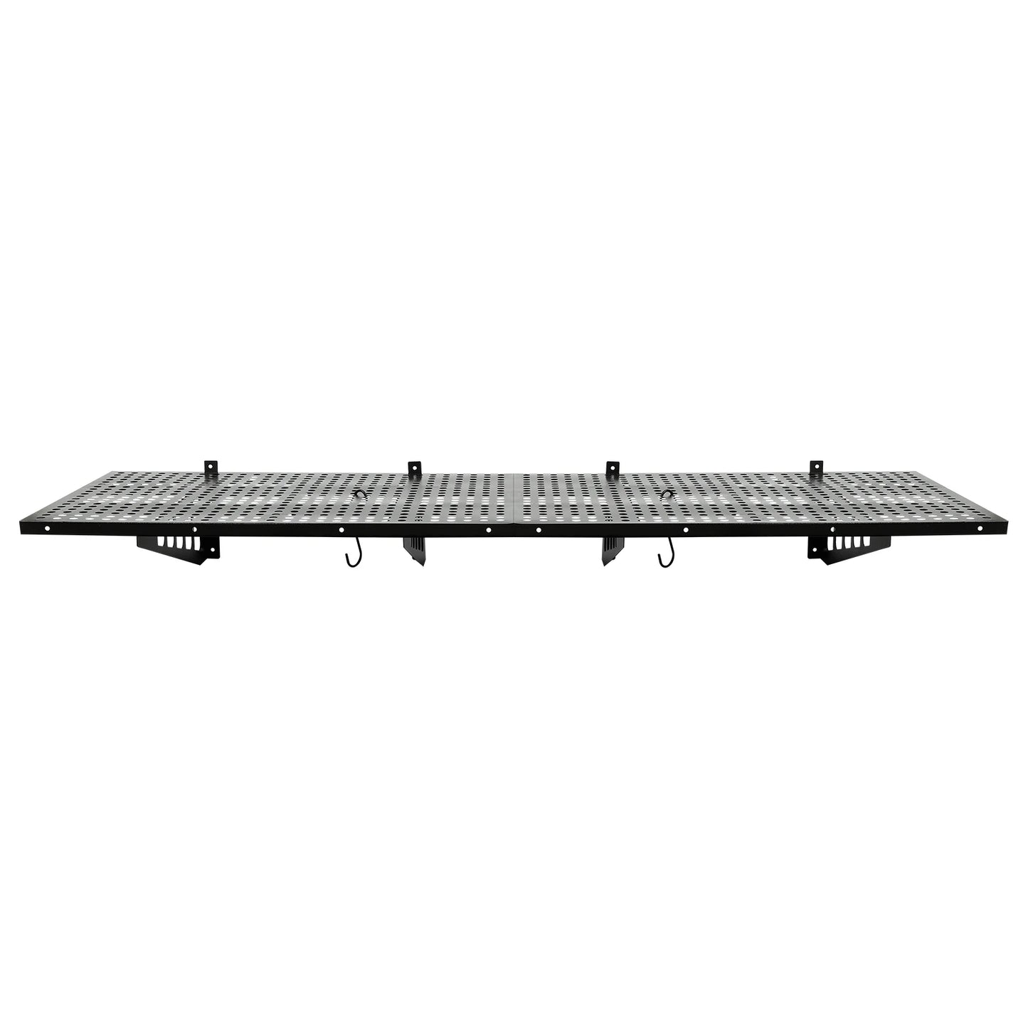 Garage Wall Shelf Storage Rack with Hooks for Organization