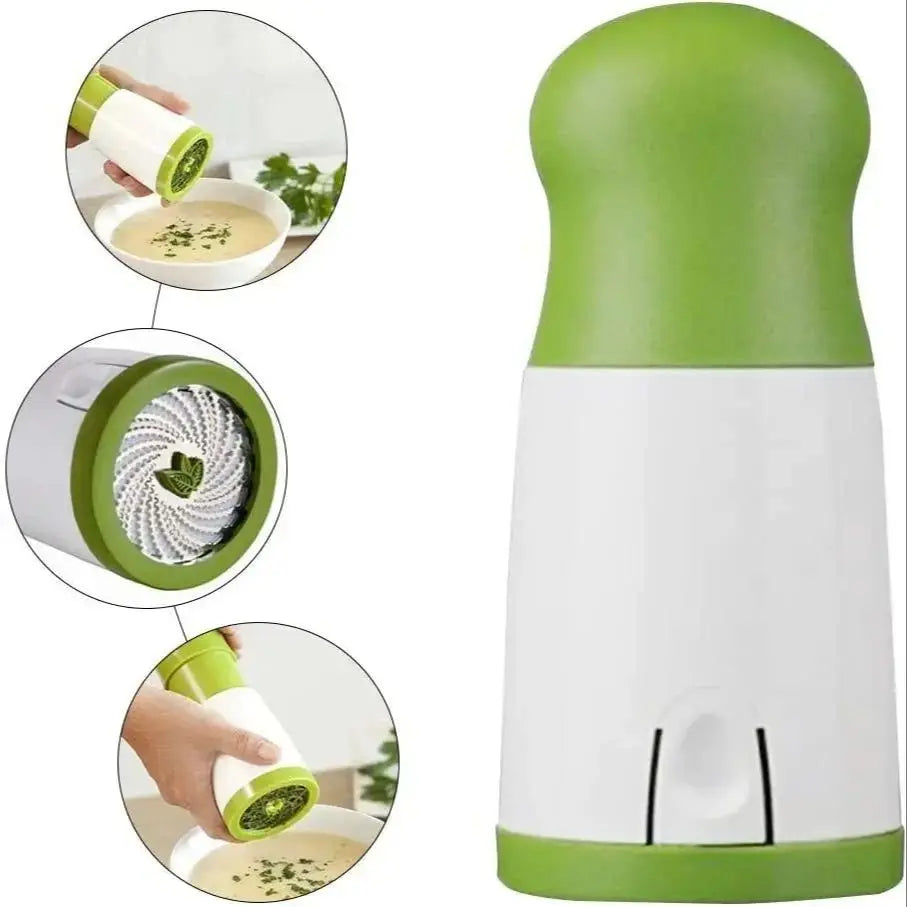 Manual Herb Grinder and Vegetable Cutter Kitchen Tool Gadget