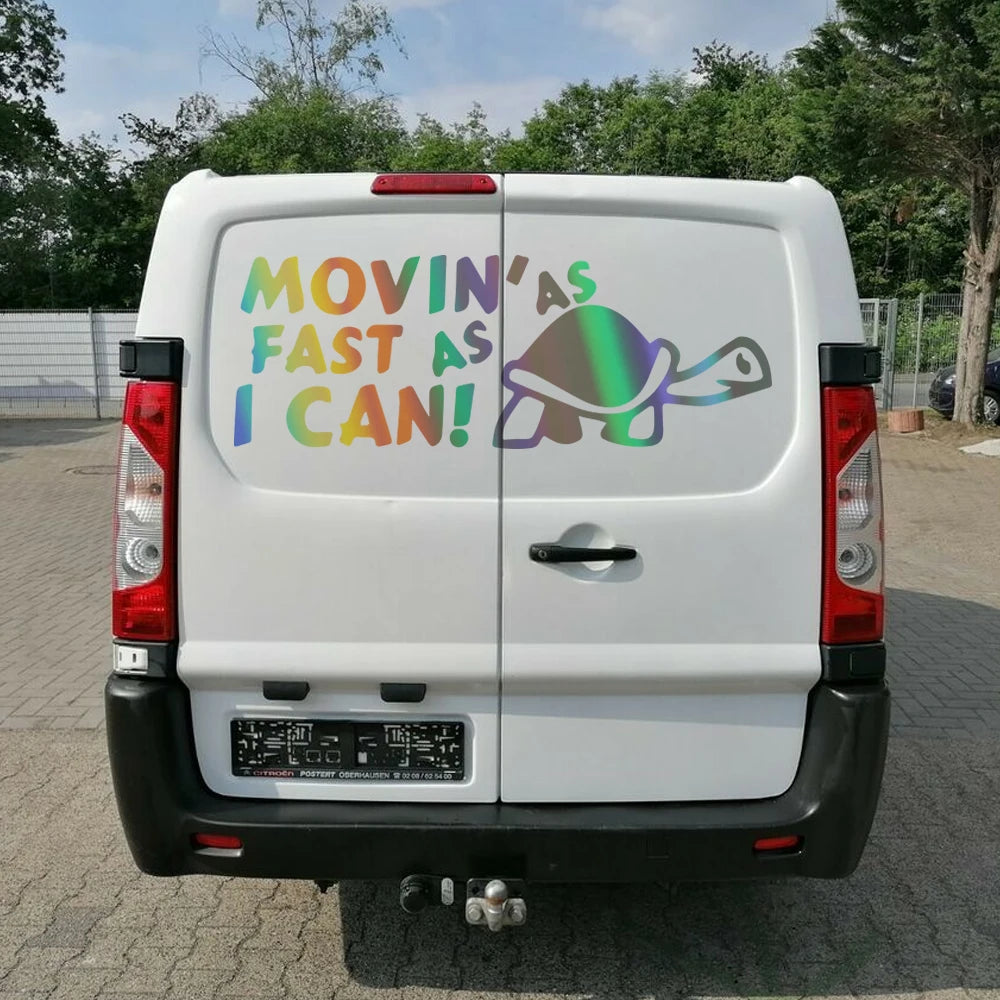 Car Stickers for Motorhome Horsebox Caravan Camper Van Body Back Door Turtle Decor Decals Auto Tuning Accessories Vinyl Cover