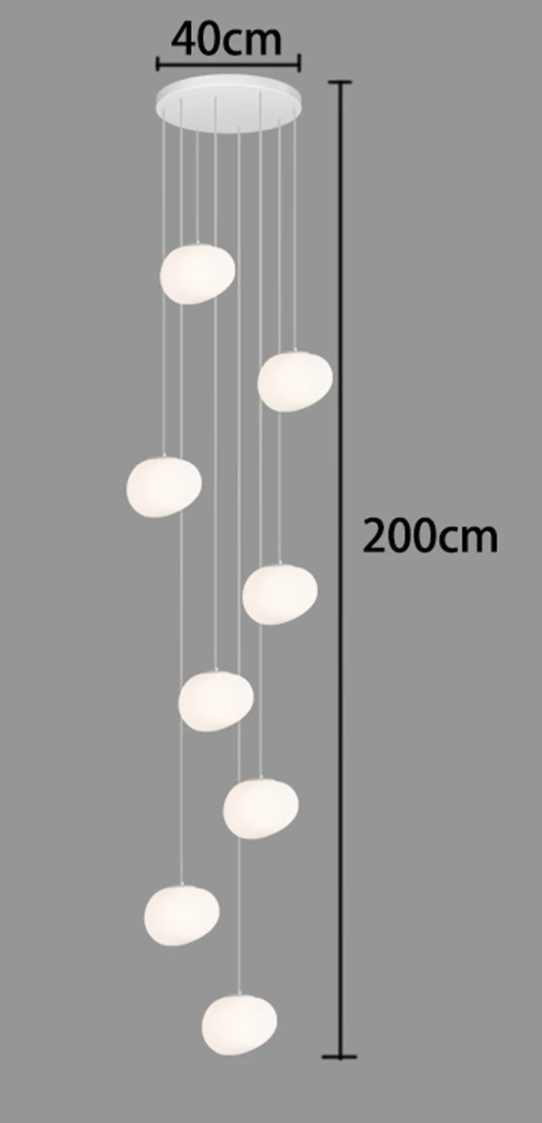 Modern Home Decor LED Pendant Lights for Living Room and Dining Room Adjustable Hanging Lamps with Remote Control