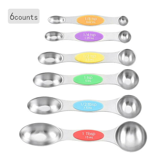 Double-Ended Measuring Spoons for Accurate Spice Measurement