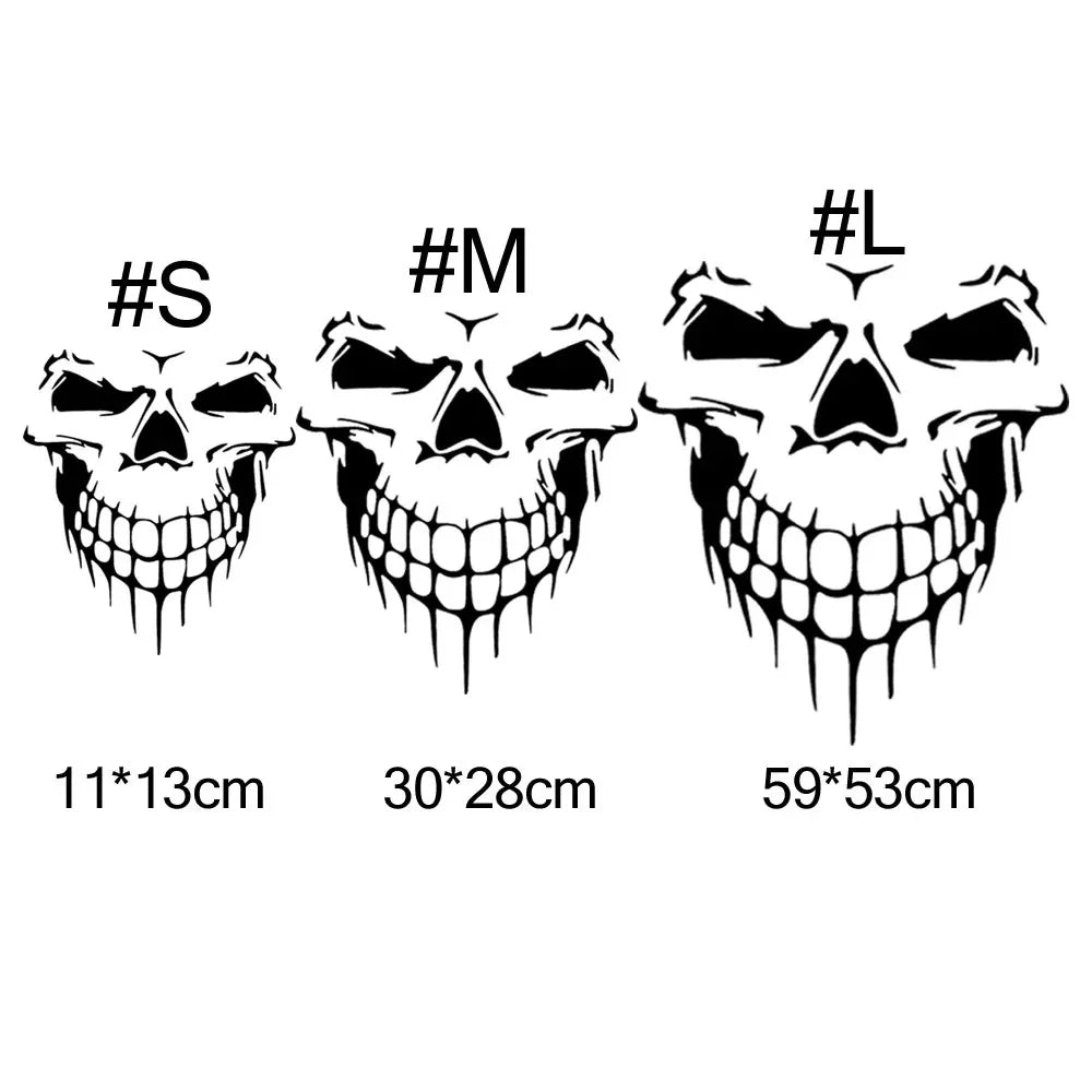 Car Sticker Skull Decal Horrific Skeleton Vinyl Removable Waterproof Auto Styling Accessories