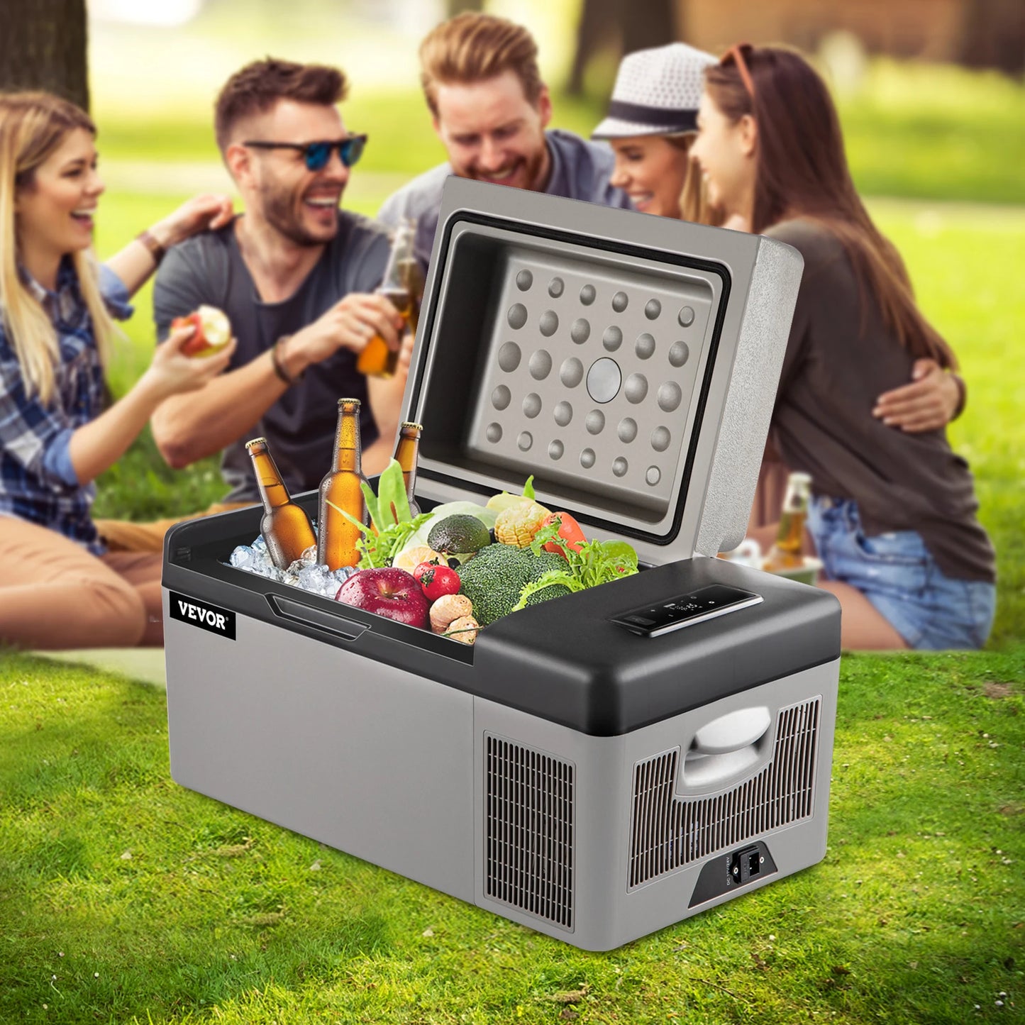 Portable Electric Car Refrigerator for Travel and Outdoor Adventures
