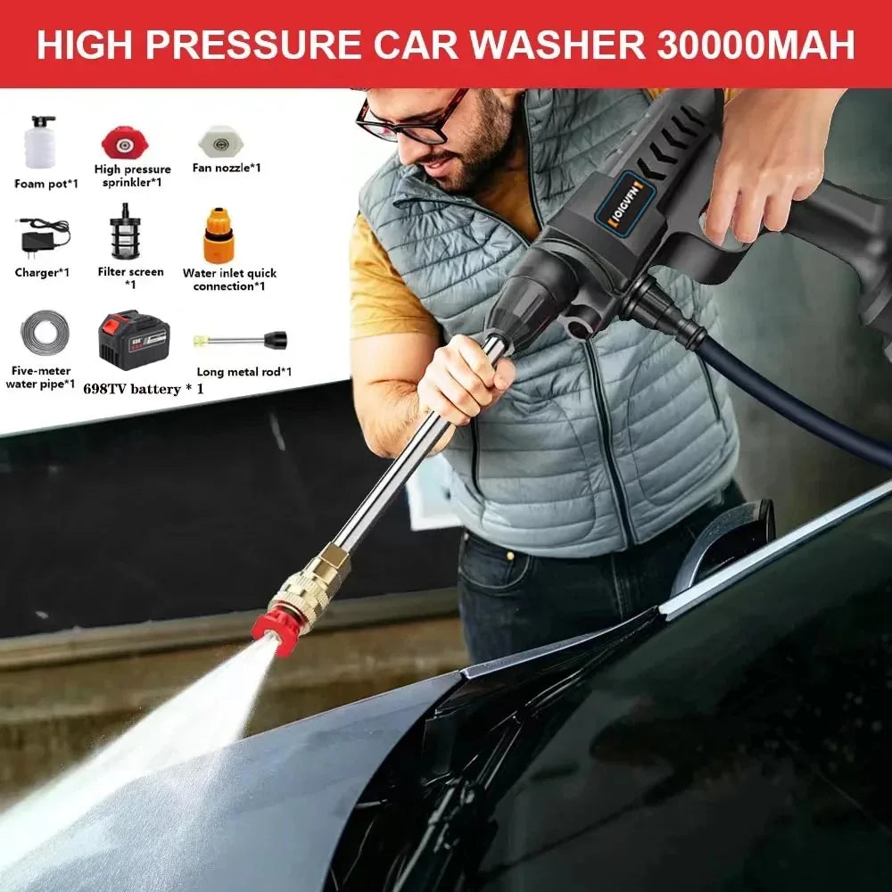 JOIGVFN Wireless High Pressure Washer 300W Car Wash Gun