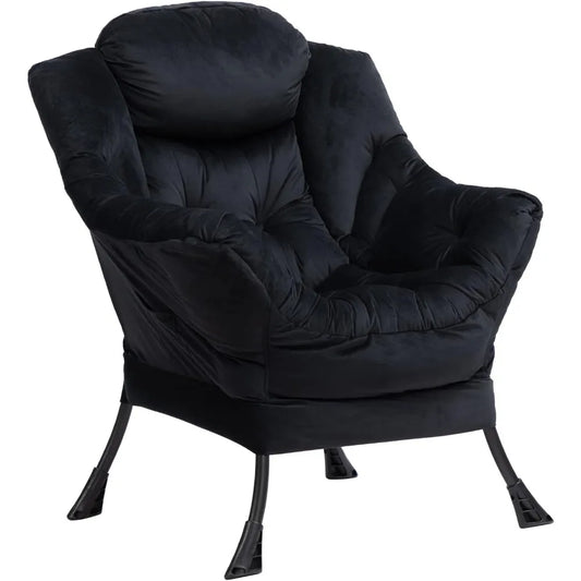 Cozy Fabric Lazy Chair Lounge Armchair for Living Room