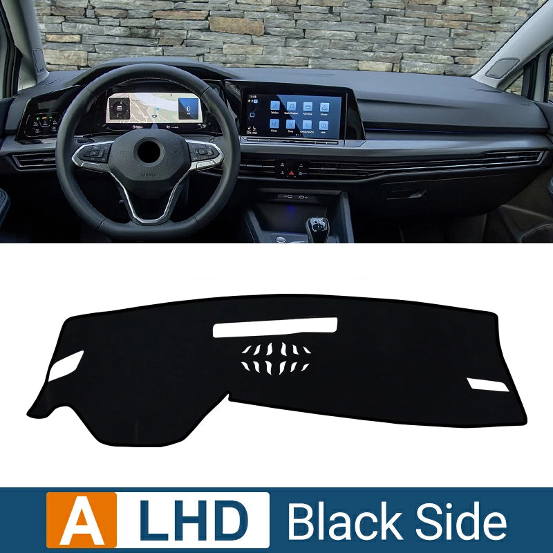 VW Golf 8 Dashboard Mat Sun Shade Non-slip Cover Accessory