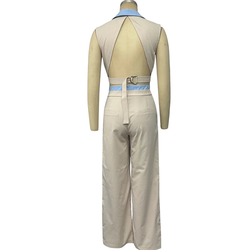 Wefads Women's Summer Fashion Patchwork Two Piece Set