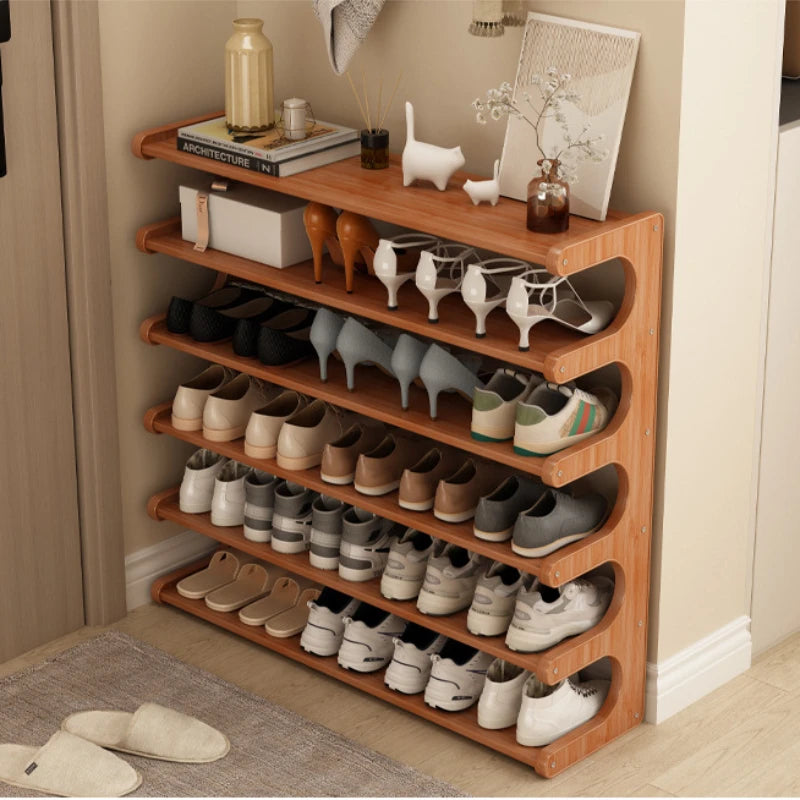 Modern Wooden Shoe Rack for Home and Dormitory Storage
