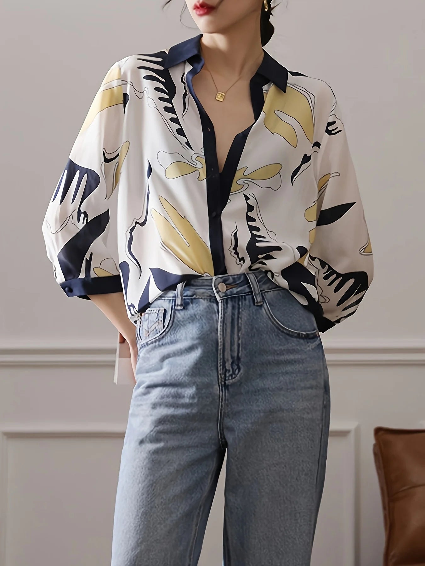 Guangdong CN Fashion Luxury Ladies Shirt France Style Blouse