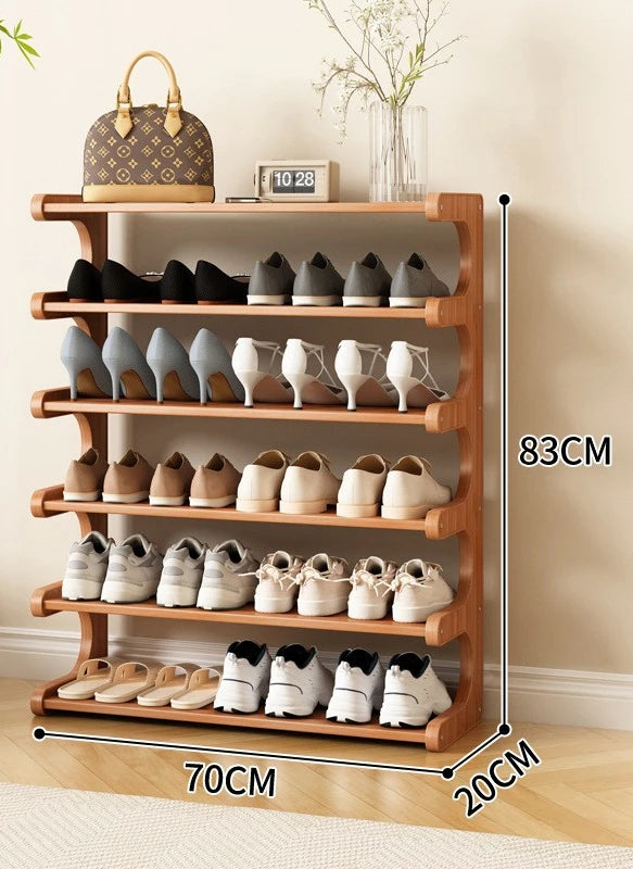 Modern Wooden Shoe Rack for Home and Dormitory Storage