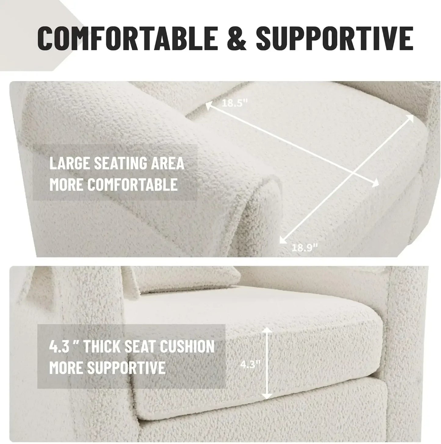 Swivel Accent Chair and Ottoman Set for Modern Living Spaces