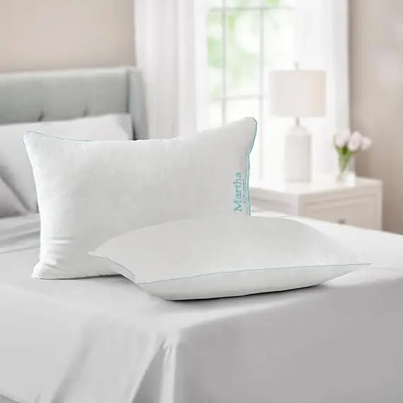 Luxurious Jacquard Woven Pillow Pair Hypoallergenic Comfort