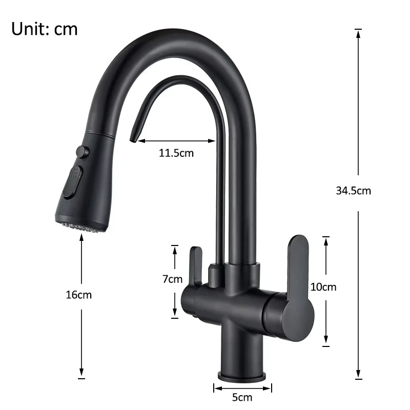 Wanmivezlo Purify Water Deck Mounted Kitchen Faucet