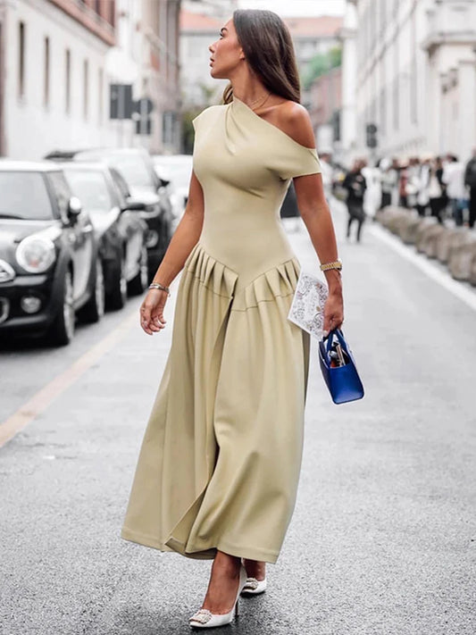 Elegant Women Casual A-Line Dress for Spring and Summer