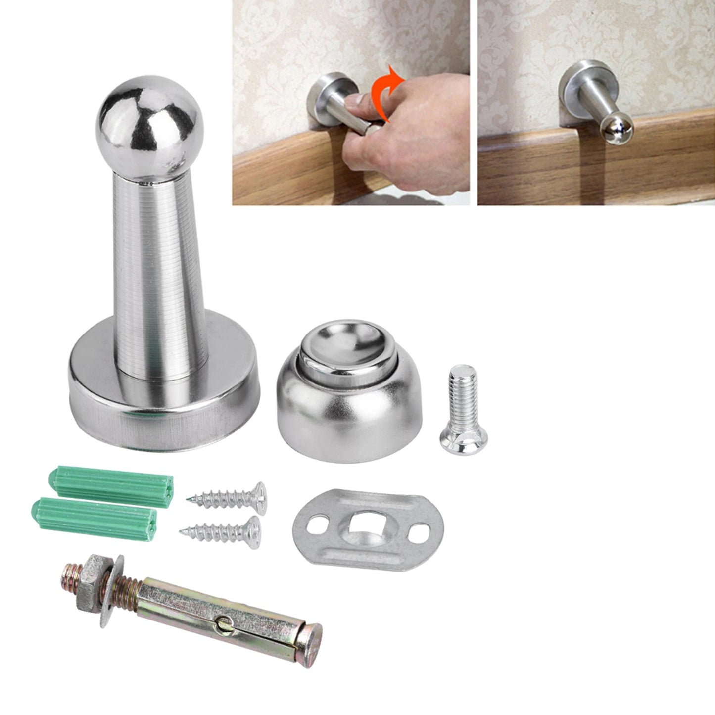 Magnetic Stainless Steel Door Stopper for Strong Support