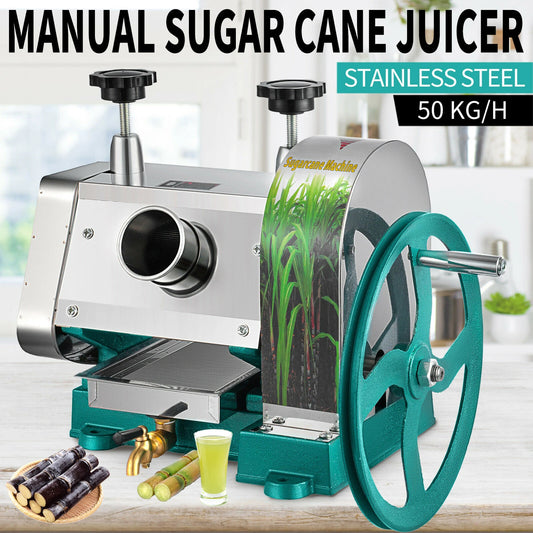 Manual Stainless Steel Sugar Cane Juicer Machine for Home Use