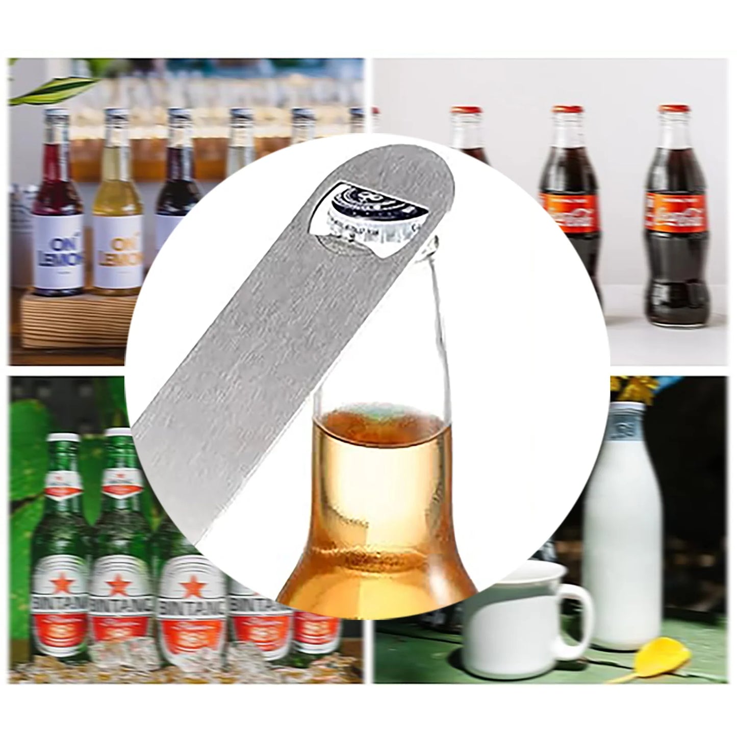 Feature Fast Lever Bottle Opener Stainless Steel Pro Bar Accessory