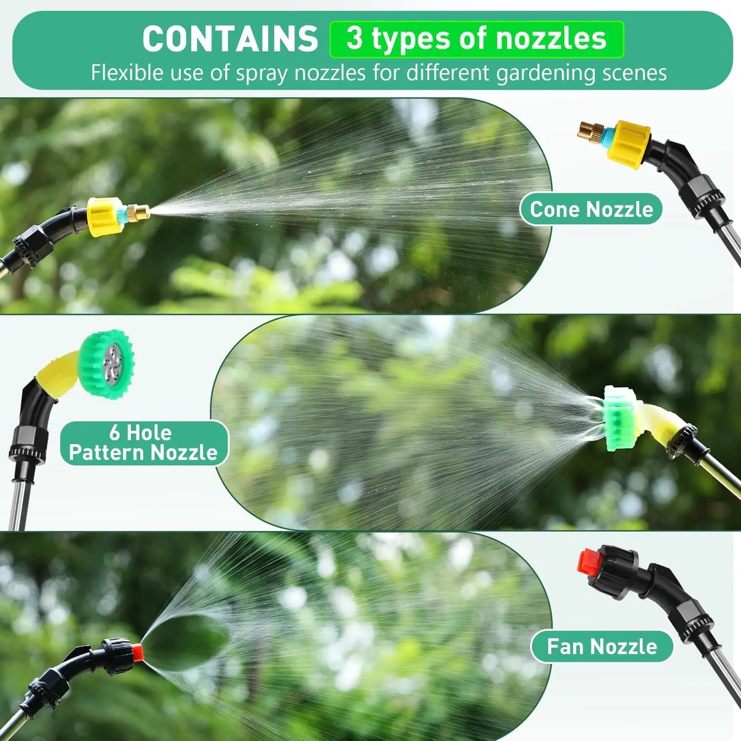 8L Automatic Electric Garden Plant Sprayer Handheld Rechargeable Atomization Watering Can