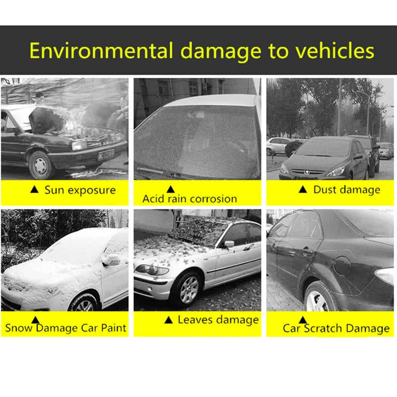 Universal Car Cover for Outdoor Protection from Snow and Dust