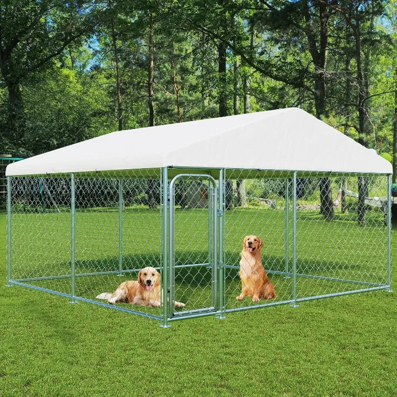 General Use Dog Kennel With Waterproof UV Cover And Locks