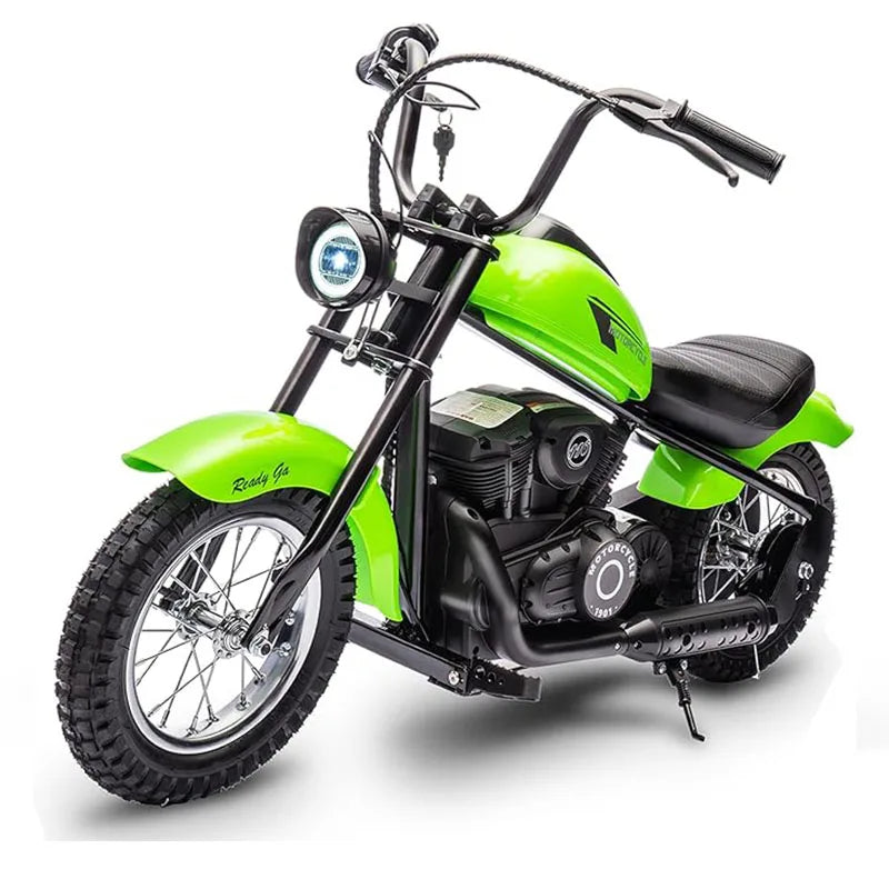 Electric Motorcycle For Kids 24V 250W Two Speed Up To 14MPH 60Min LED Lights