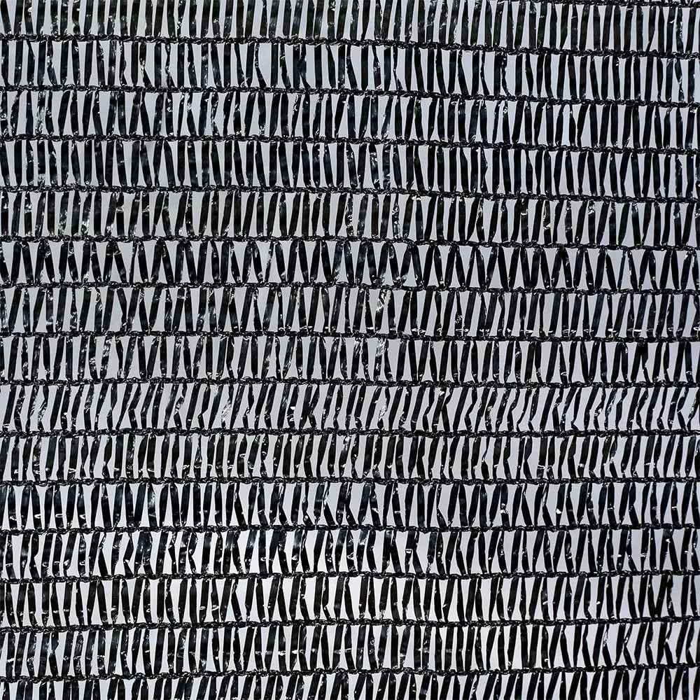 6.5 Ft x 20 Ft 50 Percent Sunblock Shade Cloth Cover with Clips for Plants in Black
