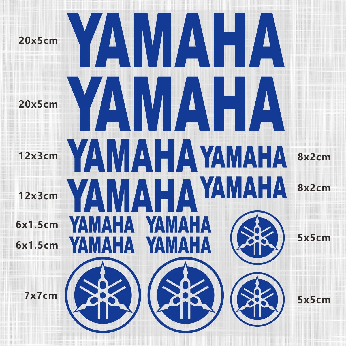 Yamaha Logo Stickers for Motorcycle Tank Helmet Decals