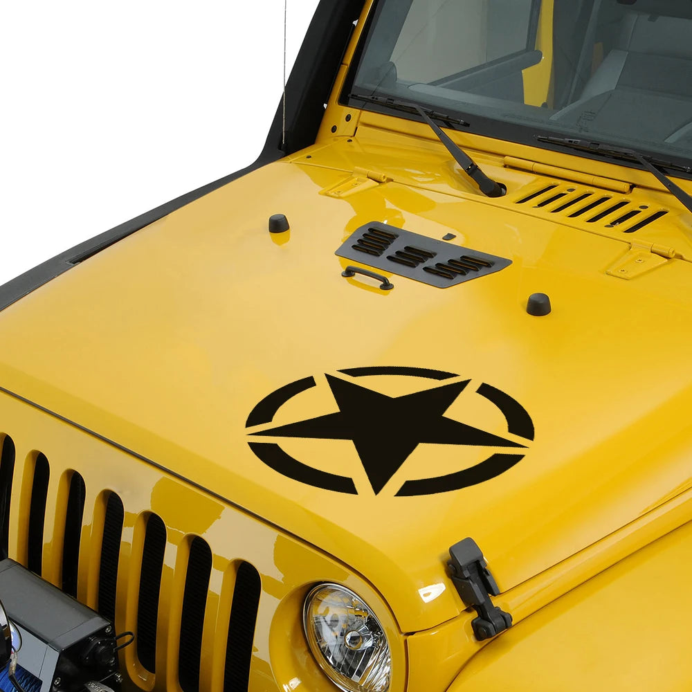 Car Hood Cover Stickers Auto Vinyl Decals For Jeep Compass Cherokee Renegade Wrangler JK JL CJ 4x4 Tuning Accessories