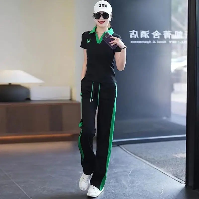 OEING Womens Casual Sports Knit Two Piece Comfort Set