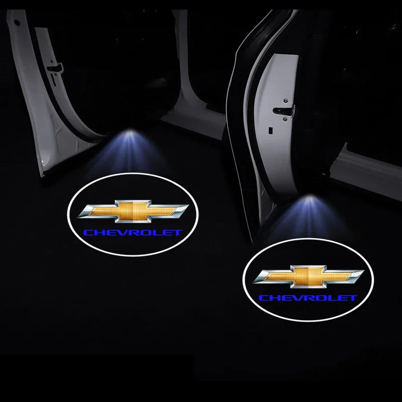 Chevrolet Car Door Projector Lamps LED Welcome Light
