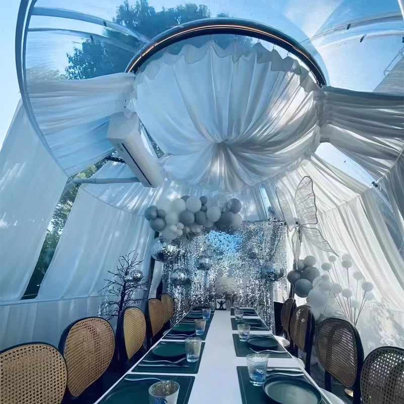 5.9 Meter Outdoor Dome Tent Transparent Starry Sky Capsule Tent Waterproof Igloo Tent
