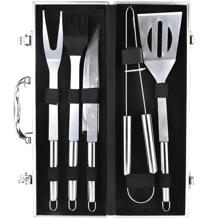 Choice Stainless Steel Barbecue Tool Set With Cloth Bag
