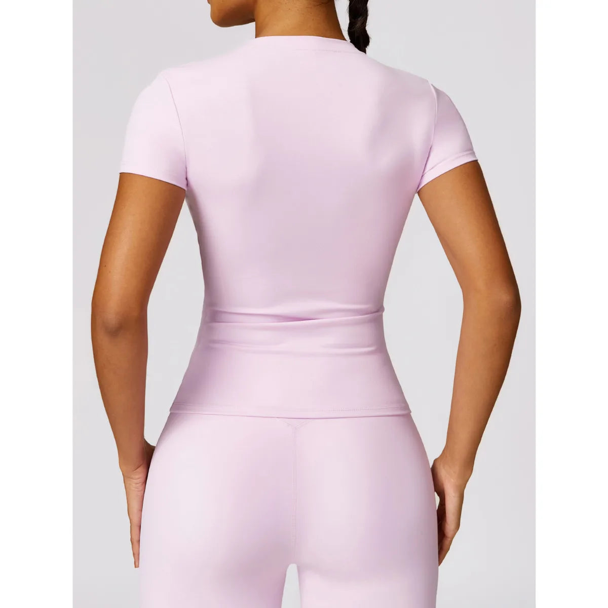 NCLAGEN Short Sleeve Women Running T Shirt Breathable Gym Top