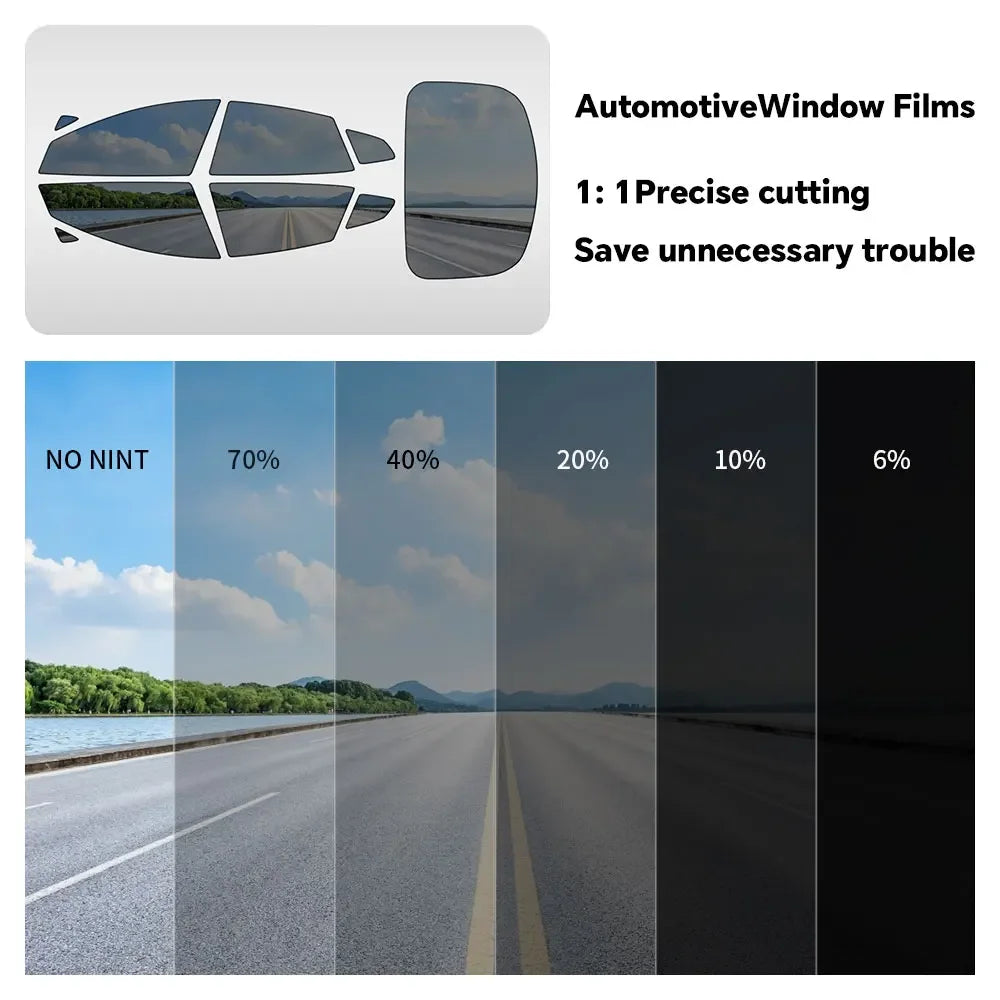 PFCC Pre-Cut Car Window Privacy Tint Film For Tesla Model 3 2024 Highland Ceramic Solar UV Protector Film