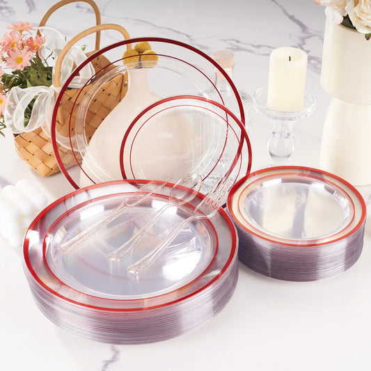 Disposable Tableware Set for Memorable Parties and Gatherings