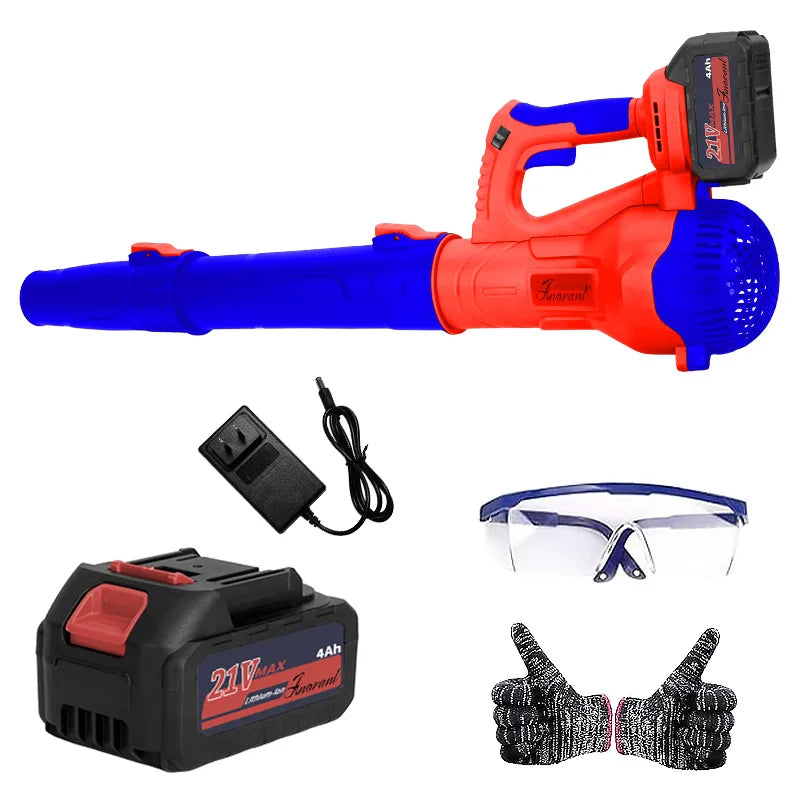 Cordless Leaf Blower With 2 Batteries And Fast Charger