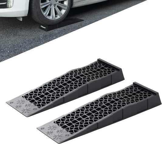 Low Profile Plastic Durable Car Service Ramps 3 Ton Pack
