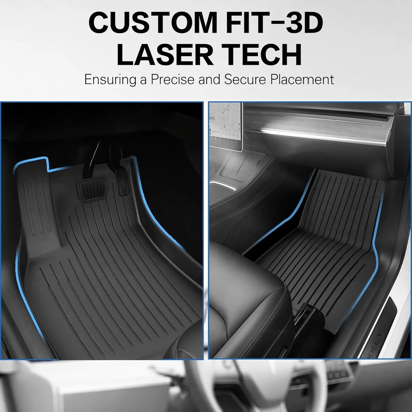 All Weather Floor Mats For Tesla Model Y And Model 3