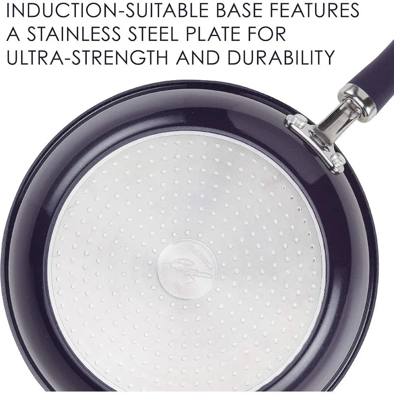 Rachael Ray Nonstick Cookware Set with PlatinumShield Technology