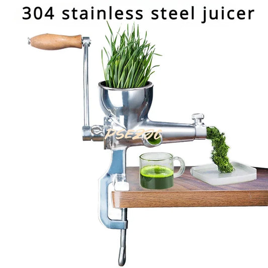Stainless Steel Manual Juicer For Fresh Fruits And Greens