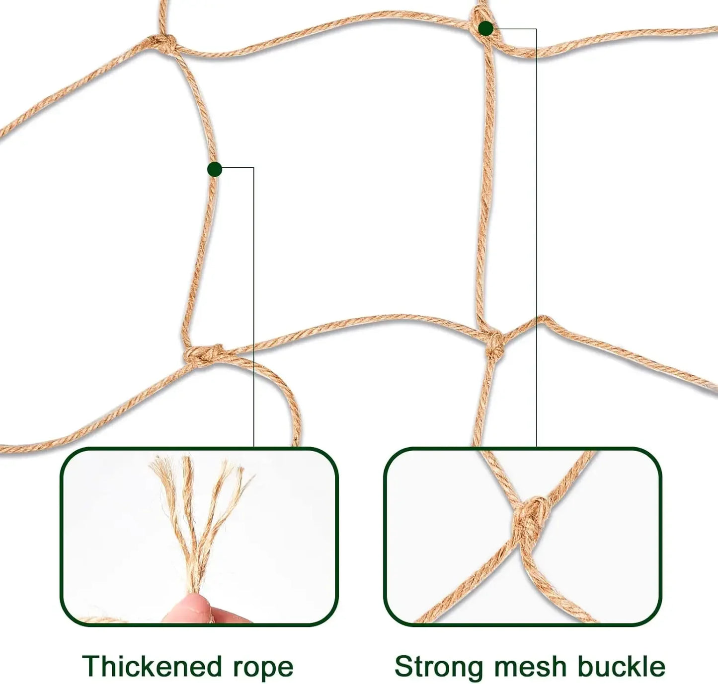 Biodegradable Jute Netting for Climbing Garden Plants