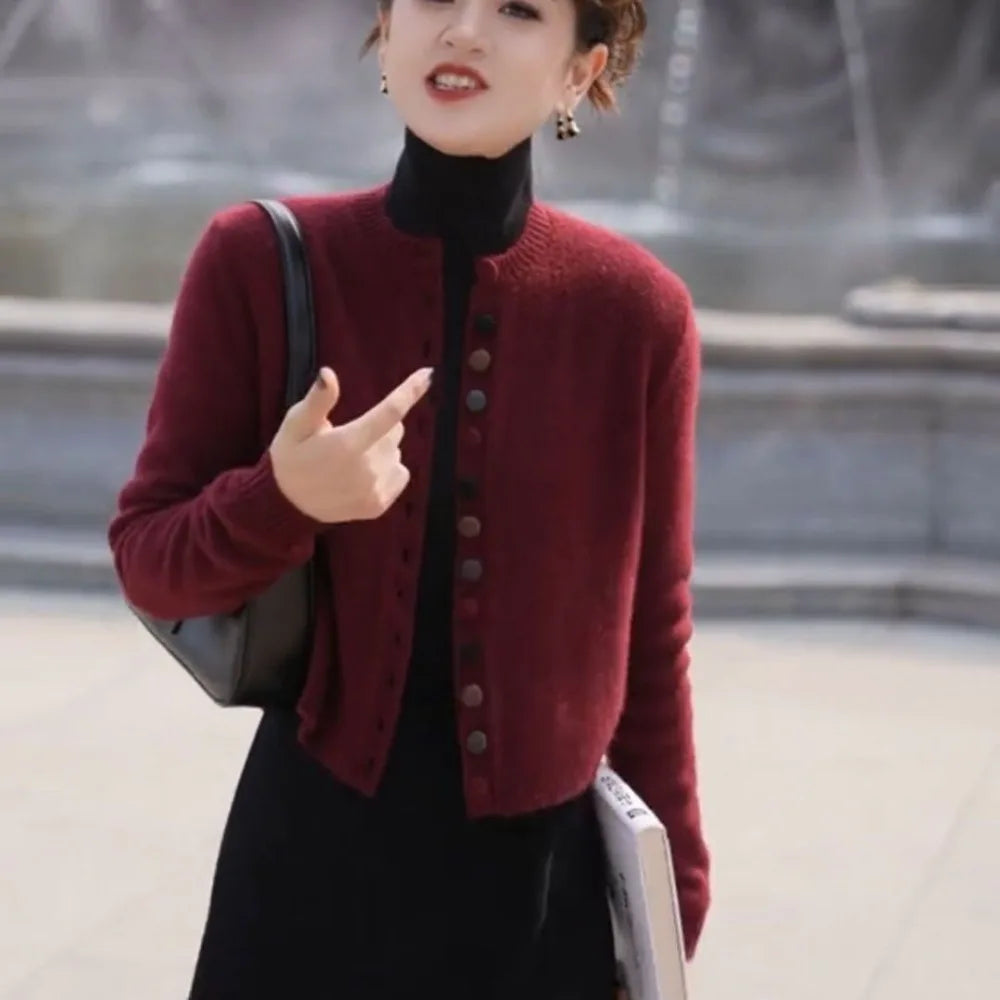 Women Thin Cardigan Sweater Lightweight Knit Outerwear Jacket