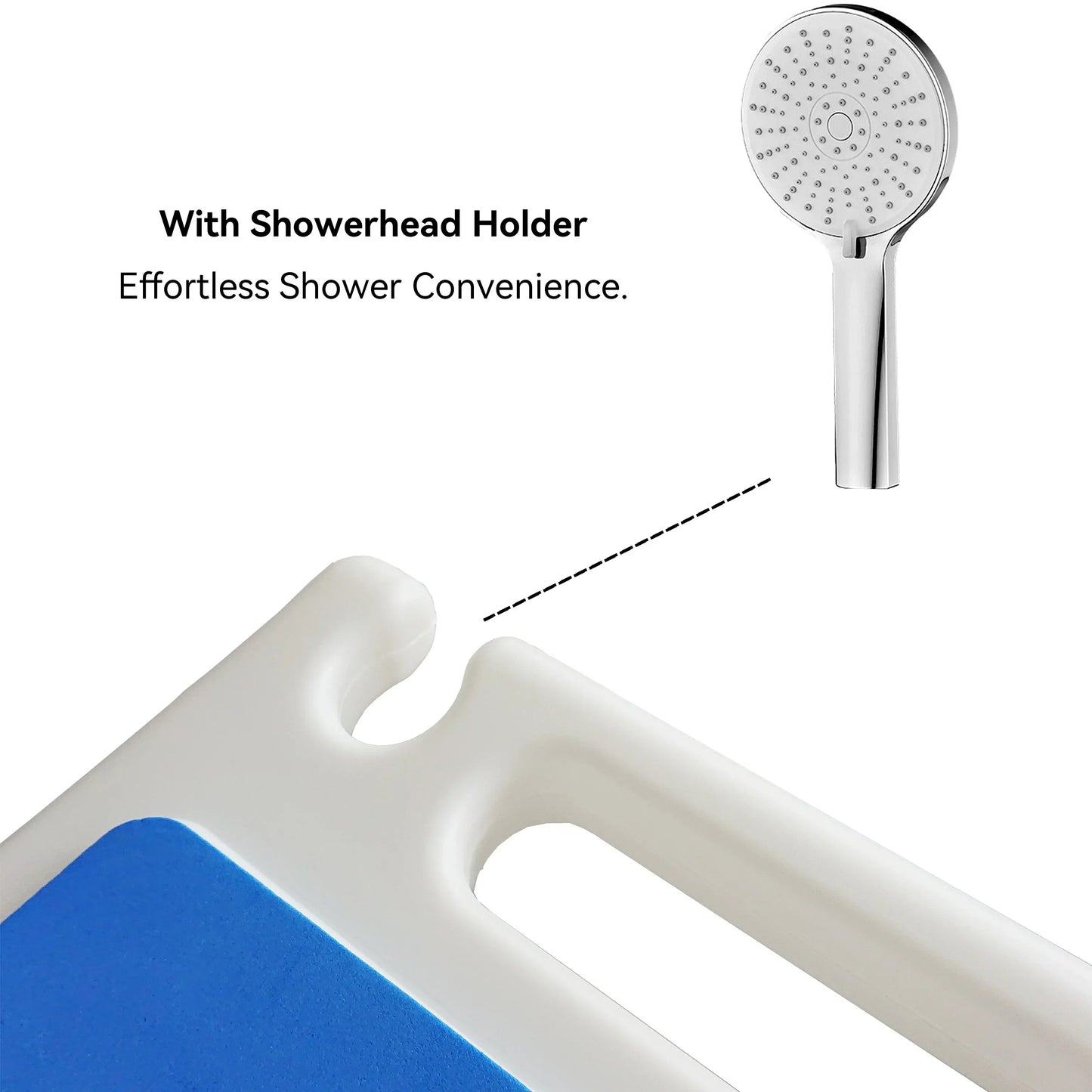 Choice Adjustable Height Shower Chair Non Slip Foam Cushion