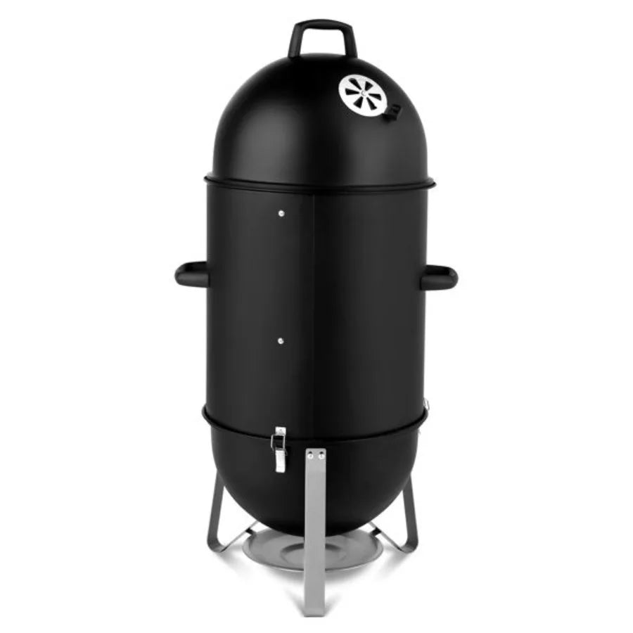 Hign Concerned Vertical Steel Charcoal Smoker Three Layer