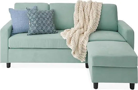 Modern Upholstered L-Shape Sectional Sofa with Chaise Lounge