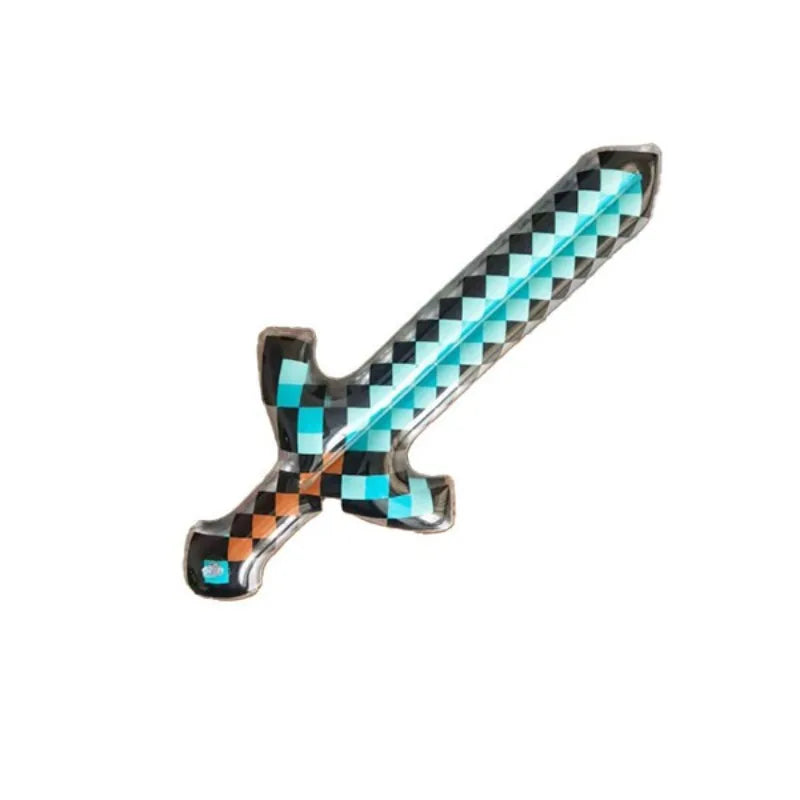 Miner Pixel Crafting Inflatable Sword Axe Party Decoration Toys